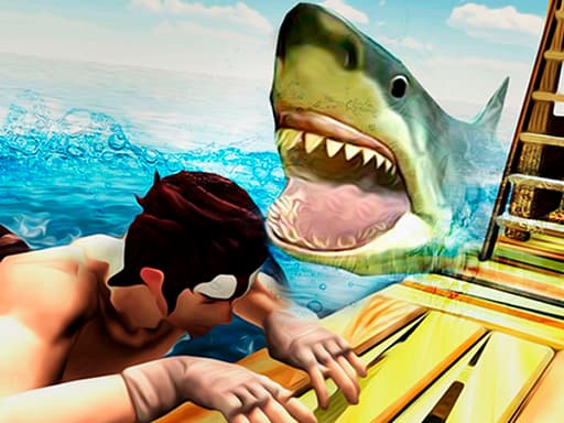 Play Raft Shark Hunting online