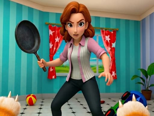 Play Bad Cat Prankster Moms Return online