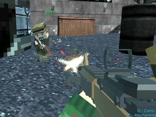 Play Pixel GunGame Arena Prison blocky combat online