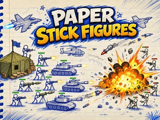 Play Paper Stick Figures online