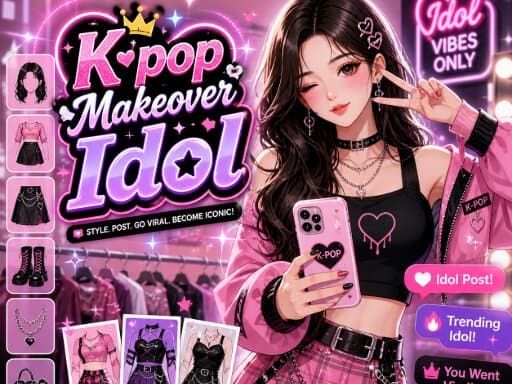 Play K pop Makeover Idol online
