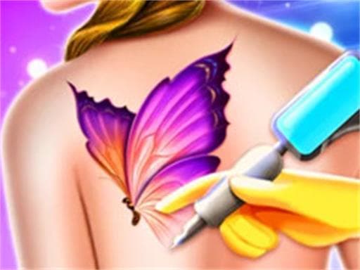 Play Funny Tattoo Shop Game online