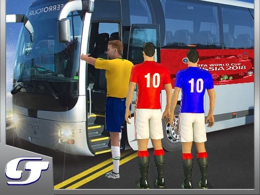 Play Bus Transport Footbal Players online