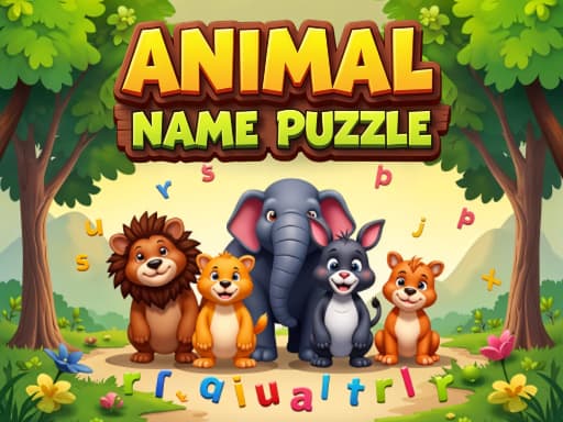 Play Animal Name Puzzle online