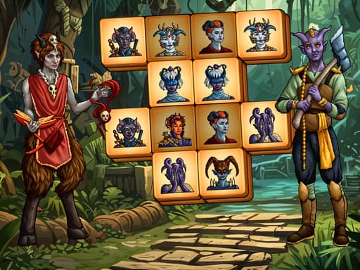Play Demonic Mahjong online