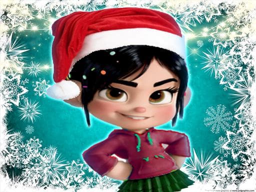 Play Vanellope Von Schweetz Christmas Dress Up online