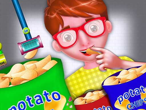 Play Potato Chips Food Factory Game online