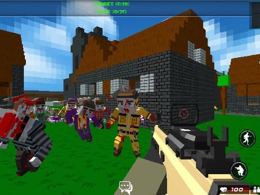 Play Best blocky Combat Arena 2020 online