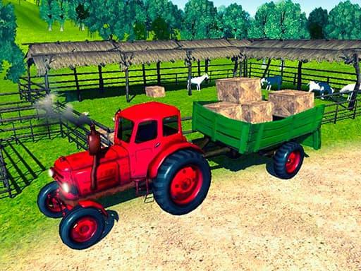 Play Farmer Tractor Cargo Simulation online