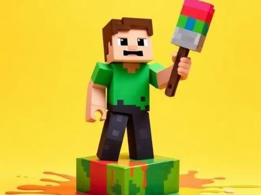 Play BTS Minecraft Coloring Time online