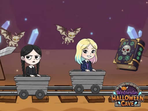 Play Wednesday Halloween Cave online