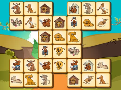 Play Mahjong Dogs online