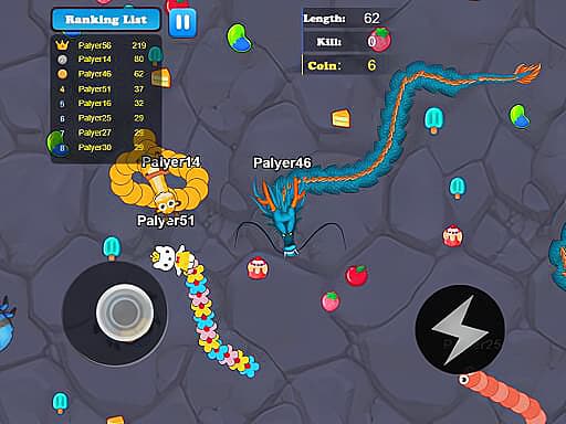 Play Greedy Snake Multiplayer Duel online