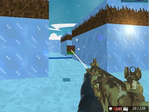 Play Blocky Swat Shooting IceWorld Multiplayer online