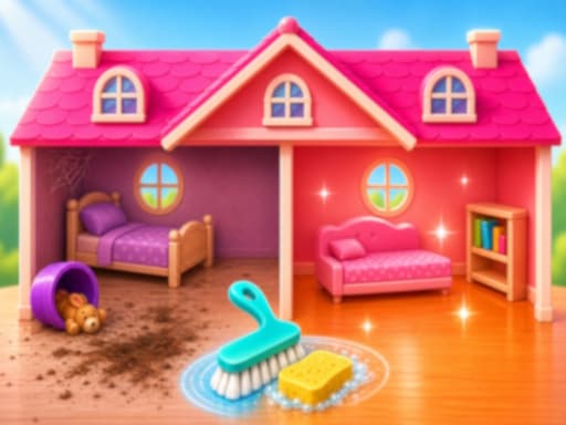 Play Tidy Up the Dollhouse online