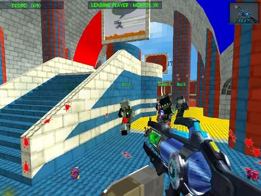 Play Blocky Gun Paintball 3 online