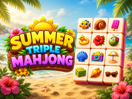 Play Summer Triple Mahjong online