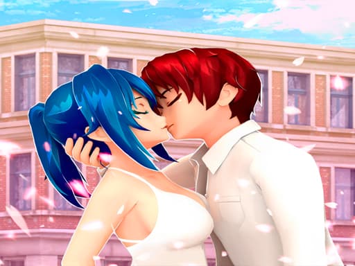 Play Anime High School Couple Makeover online