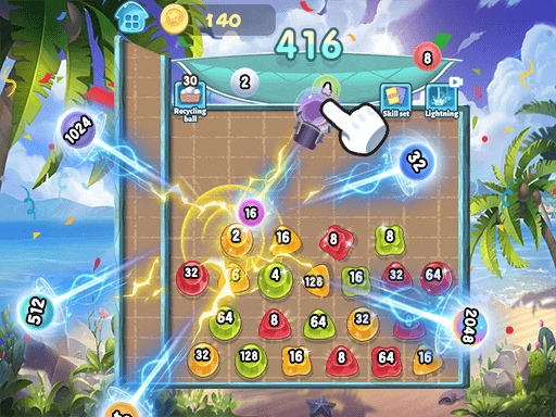 Play 2048Skill Edition online