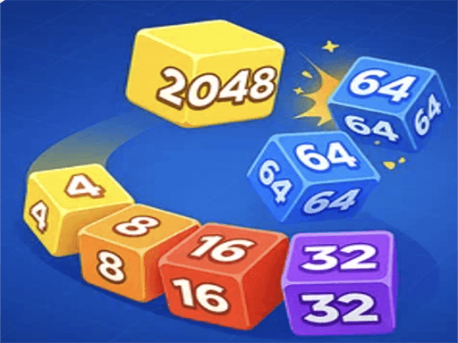 Play Snake 2048: Cube Merge online