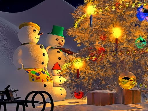 Play Snowman Family Time online