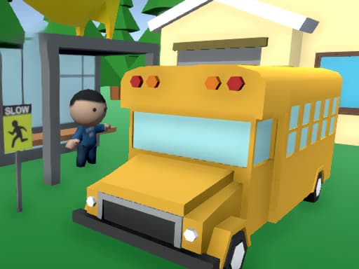 Play School Bus Simulator Kid Cannon online