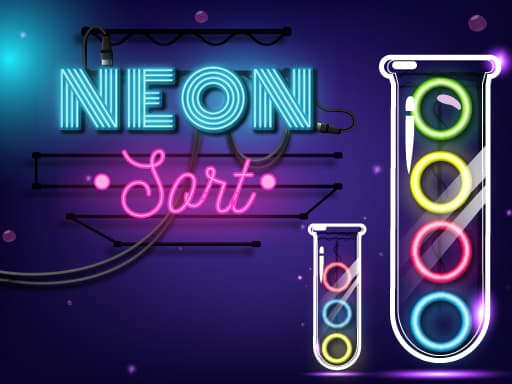 Play Neon Sort Puzzle - Color Sort Game online