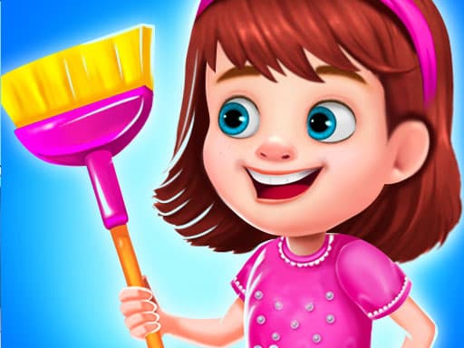 Play Princess Messy House Cleaning online