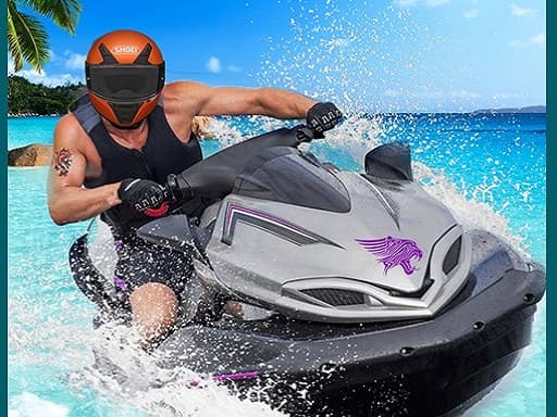 Play Jetsky Power Boat Water Racing Stunts Game online