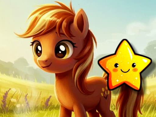 Play Cute Pony Hidden Stars online
