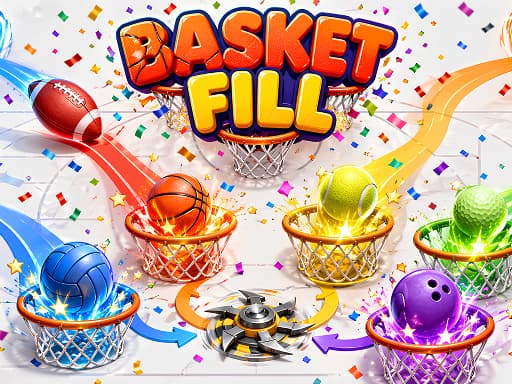 Play Basket Fill : Ball Puzzle online