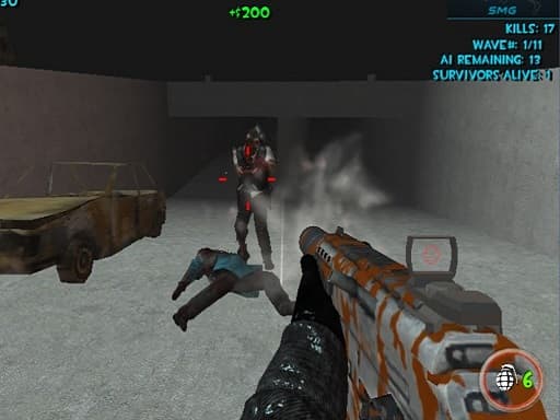 Play Zombie Apocalypse Tunnel Survival online
