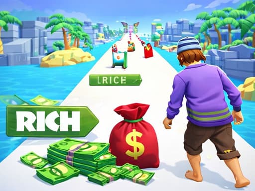 Play Run Rich Path 3D online