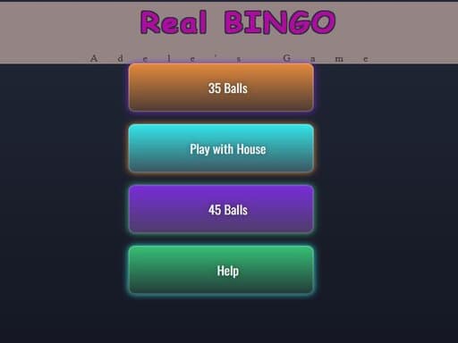 Play BINGO Real online