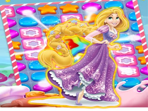 Play Princess Rapunzel Puzzles & Match3 Games Online online