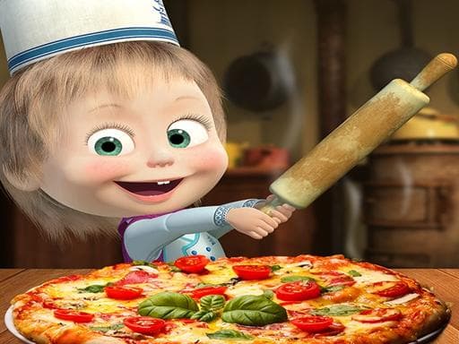 Play Masha and the Bear Pizzeria ! Pizza Maker Game onl online