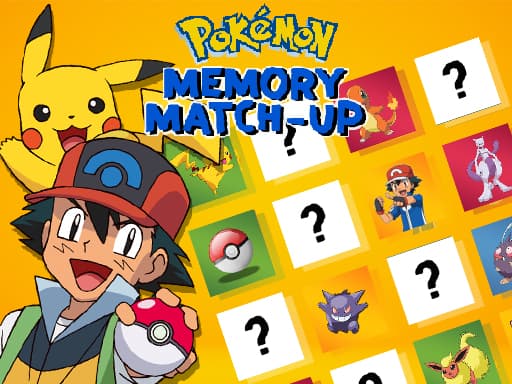 Play Pokemon Memory Match Up online