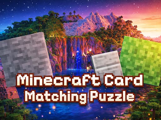 Play Minecraft Card Matching Puzzle online