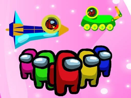 Play Among Us Space Colorfull - Pin Pull Game online