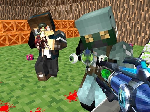 Play Blocky Gun Paintball online